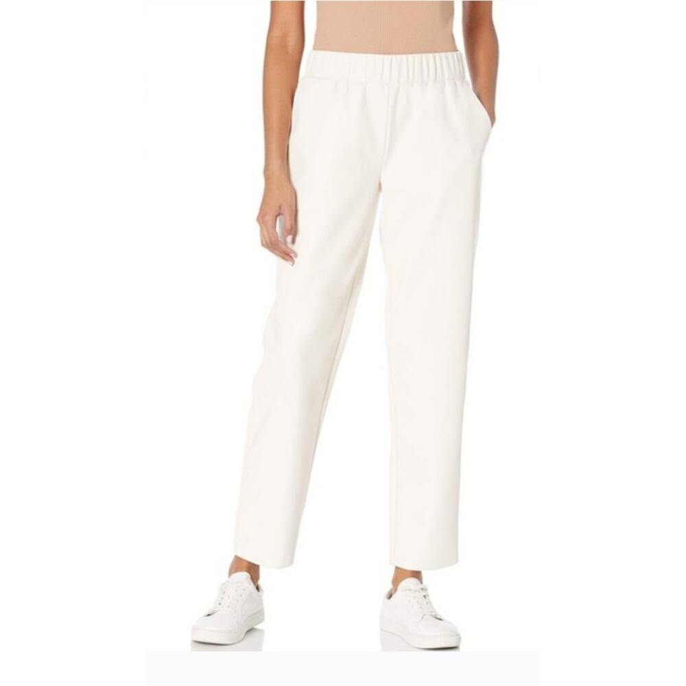 NWT The Drop Lindnyc Faux-Leather Jogger Pants Size L - Picture 1 of 9